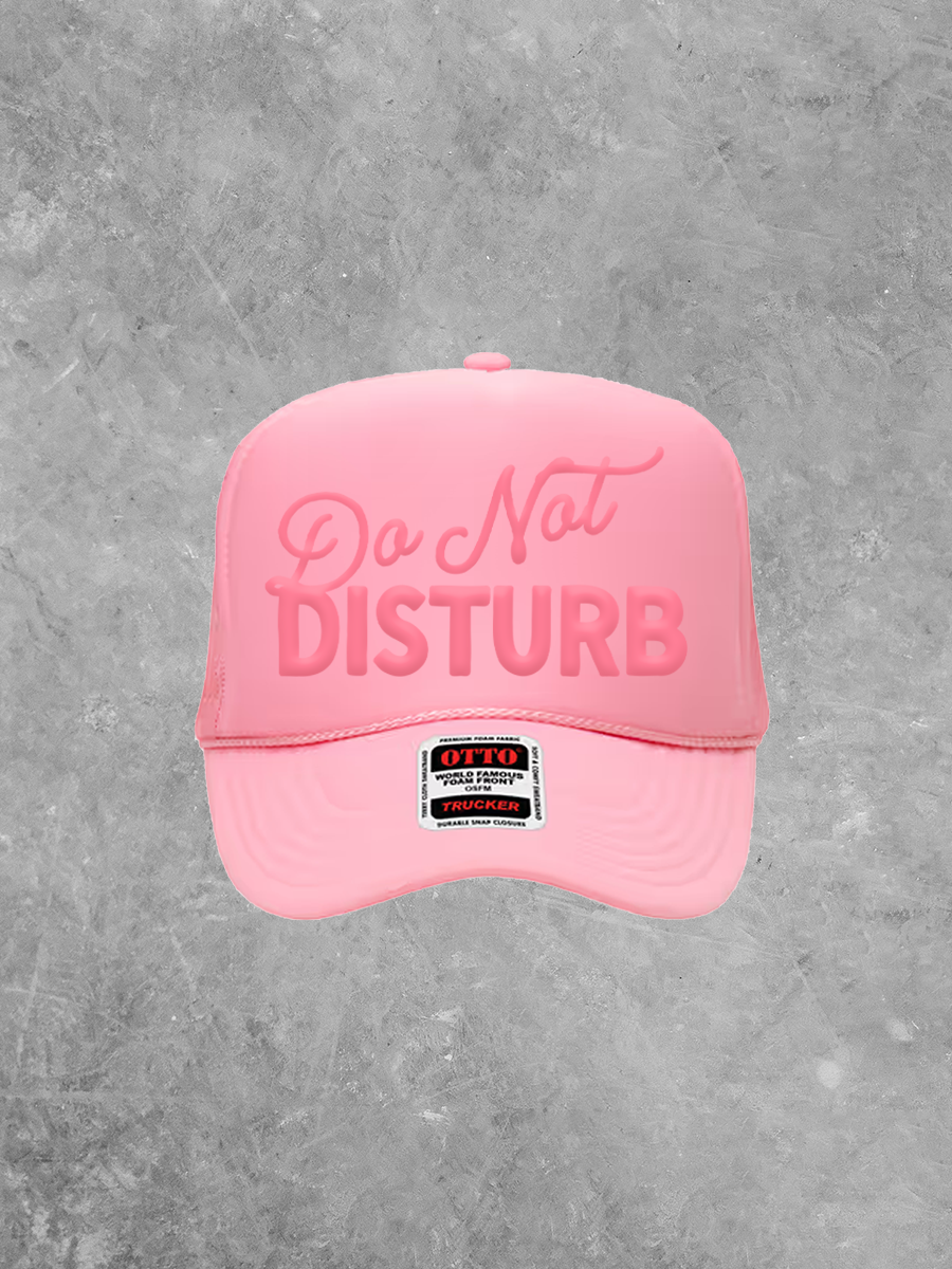 Do Not Disturb, Pink Puff Summer Trucker Hat