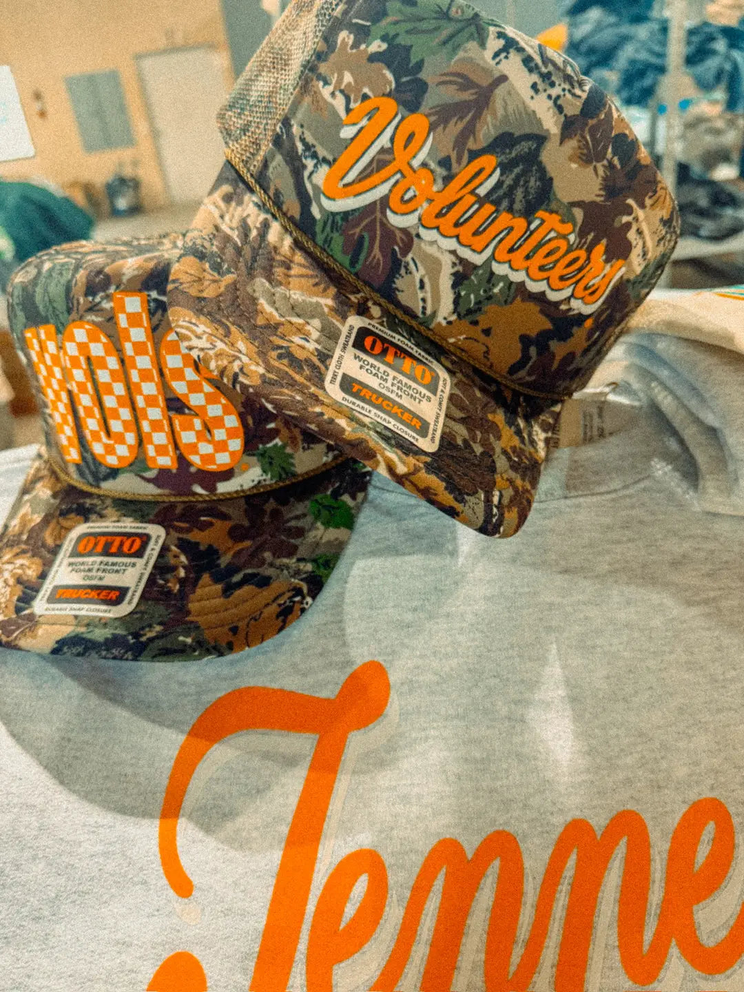 Underground Original Design: TN Volunteers Script, Game Day Trucker Hat