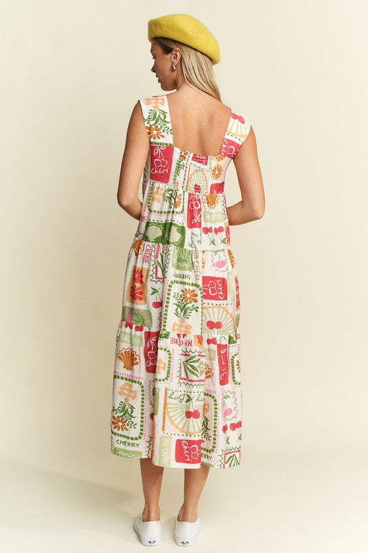Fruity, Mon Cheri Midi Dress