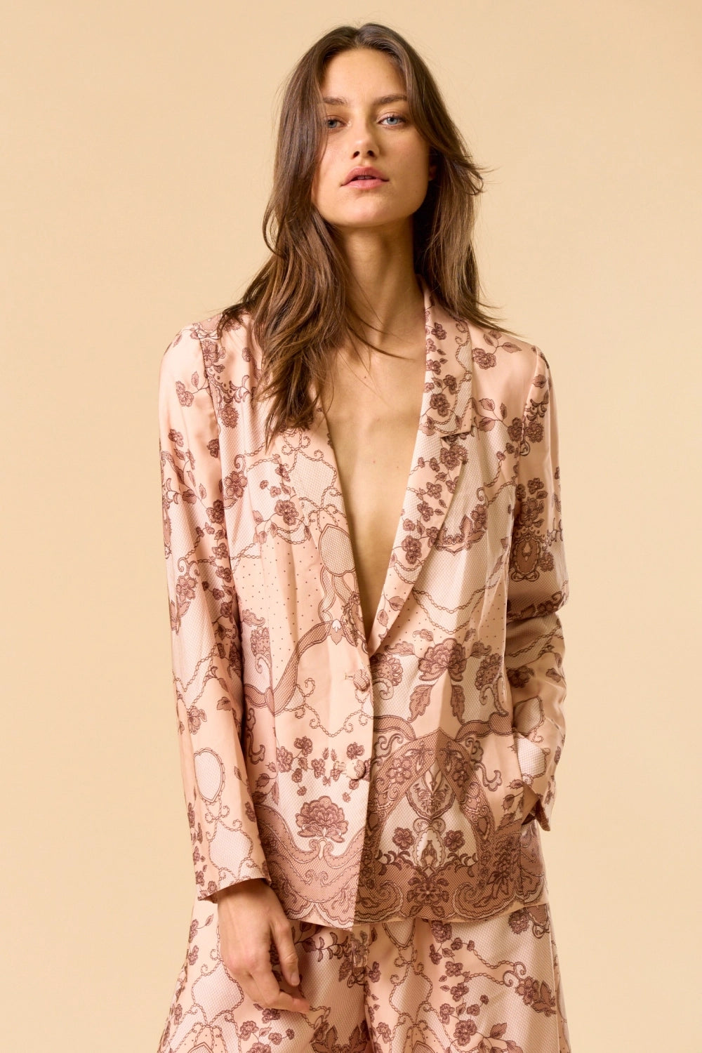 Vintage Lace Print Bottoms