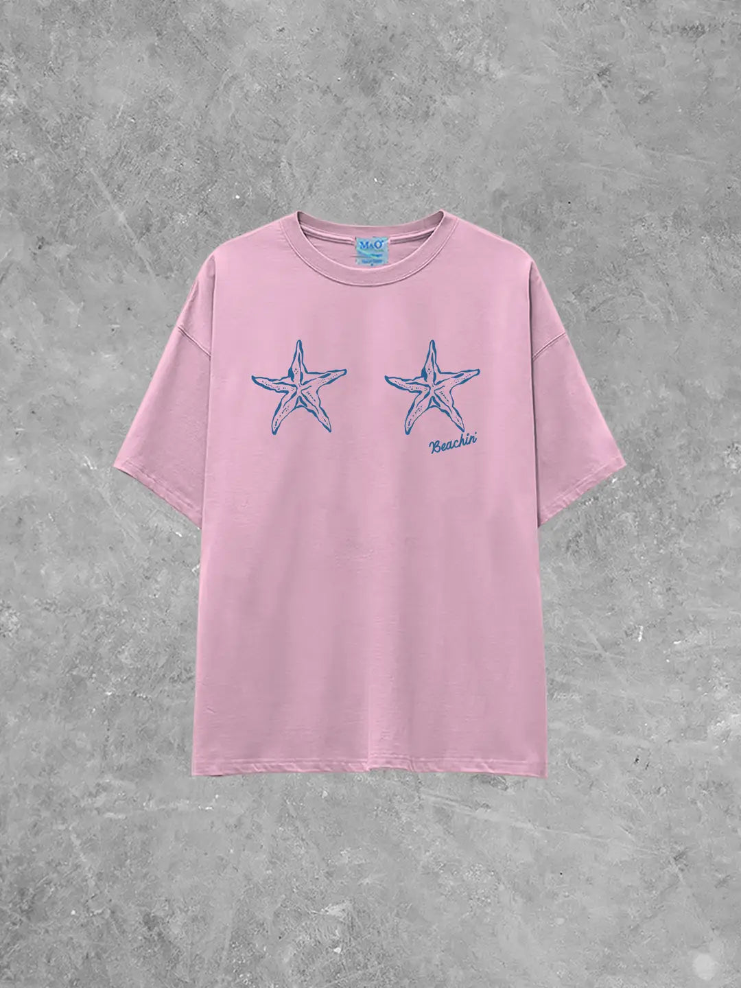 Underground Original Design: Starfish Bra, Beachin' Summer Lightweight M&O Cotton TShirt