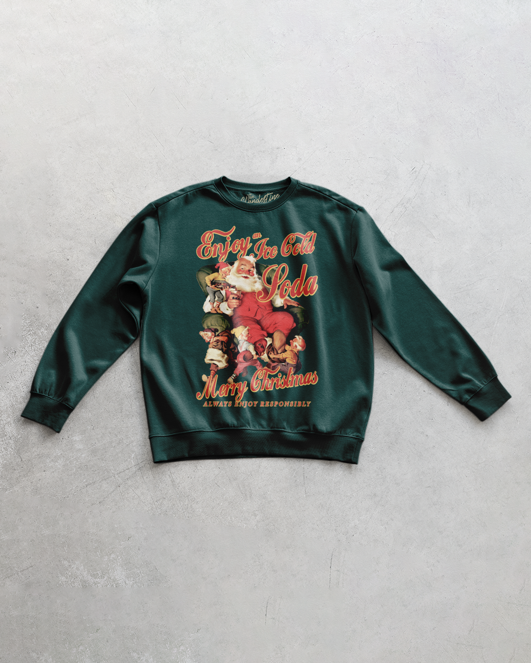 Underground Original Design: Enjoy a Soda, Christmas Oversized 90's Sweatshirt