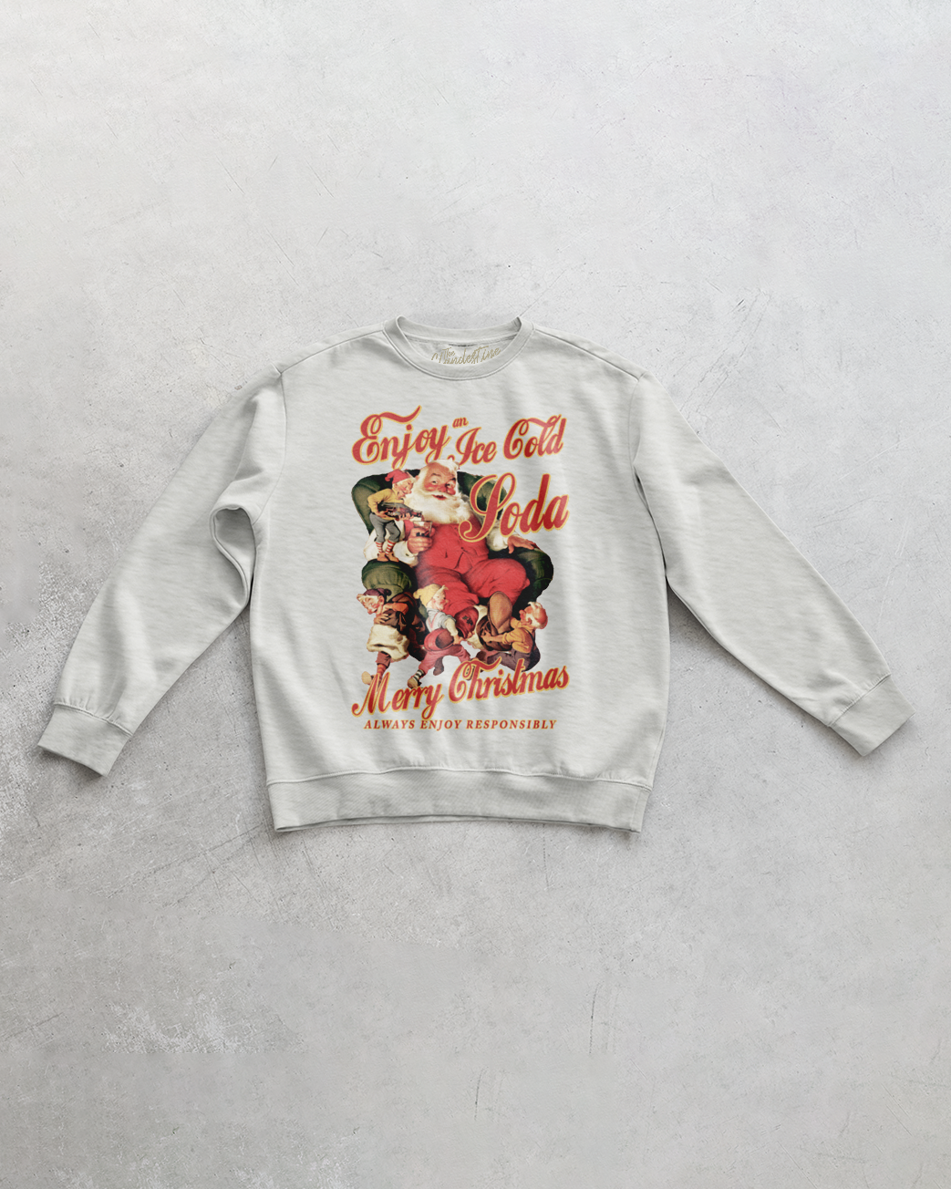 Underground Original Design: Enjoy a Soda, Christmas Oversized 90's Sweatshirt