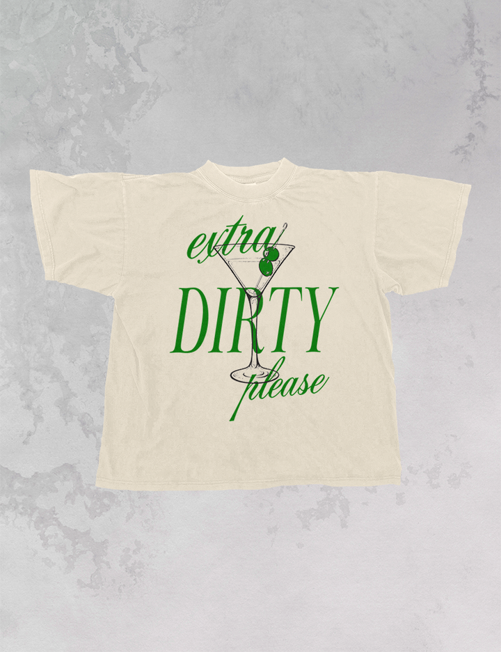 Underground Original Design: Extra Dirty Please, Martinis Oversized TShirt