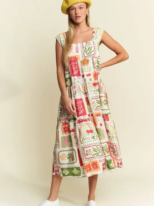 Fruity, Mon Cheri Midi Dress