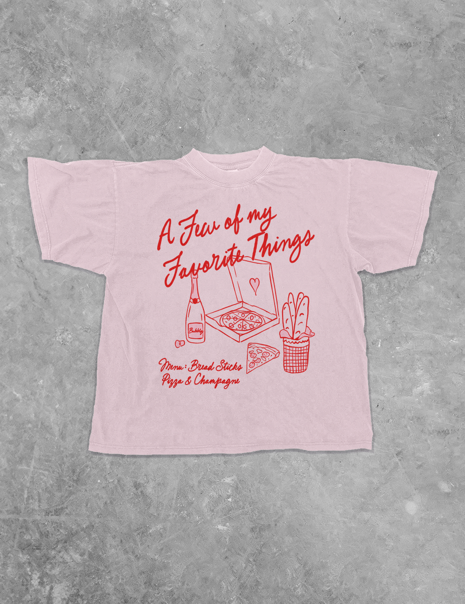 Underground Original Design: Pizza & Champagne, Favorite Things Boxy Cotton TShirt