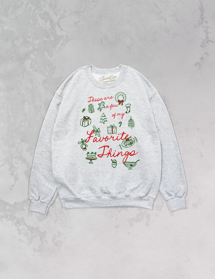 Underground Original Design: A Few of My Favorite Things, Holiday Oversized 90's Sweatshirt