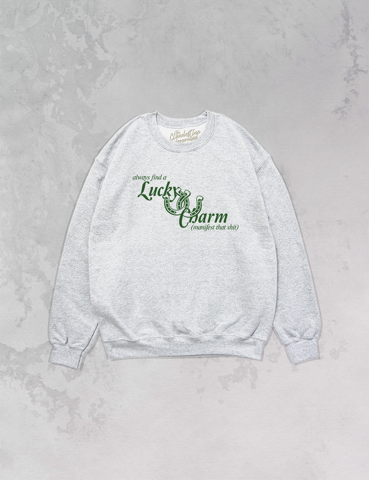 Underground Original Design: Lucky Charm, St. Patty's Oversized 90's Sweatshirt