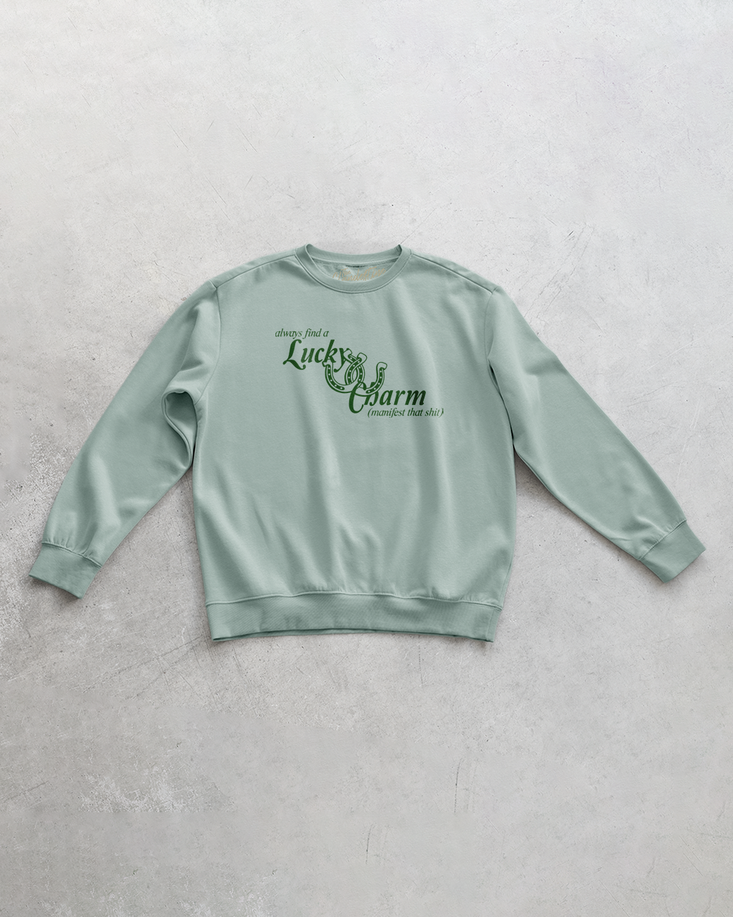 Underground Original Design: Lucky Charm, St. Patty's Oversized 90's Sweatshirt