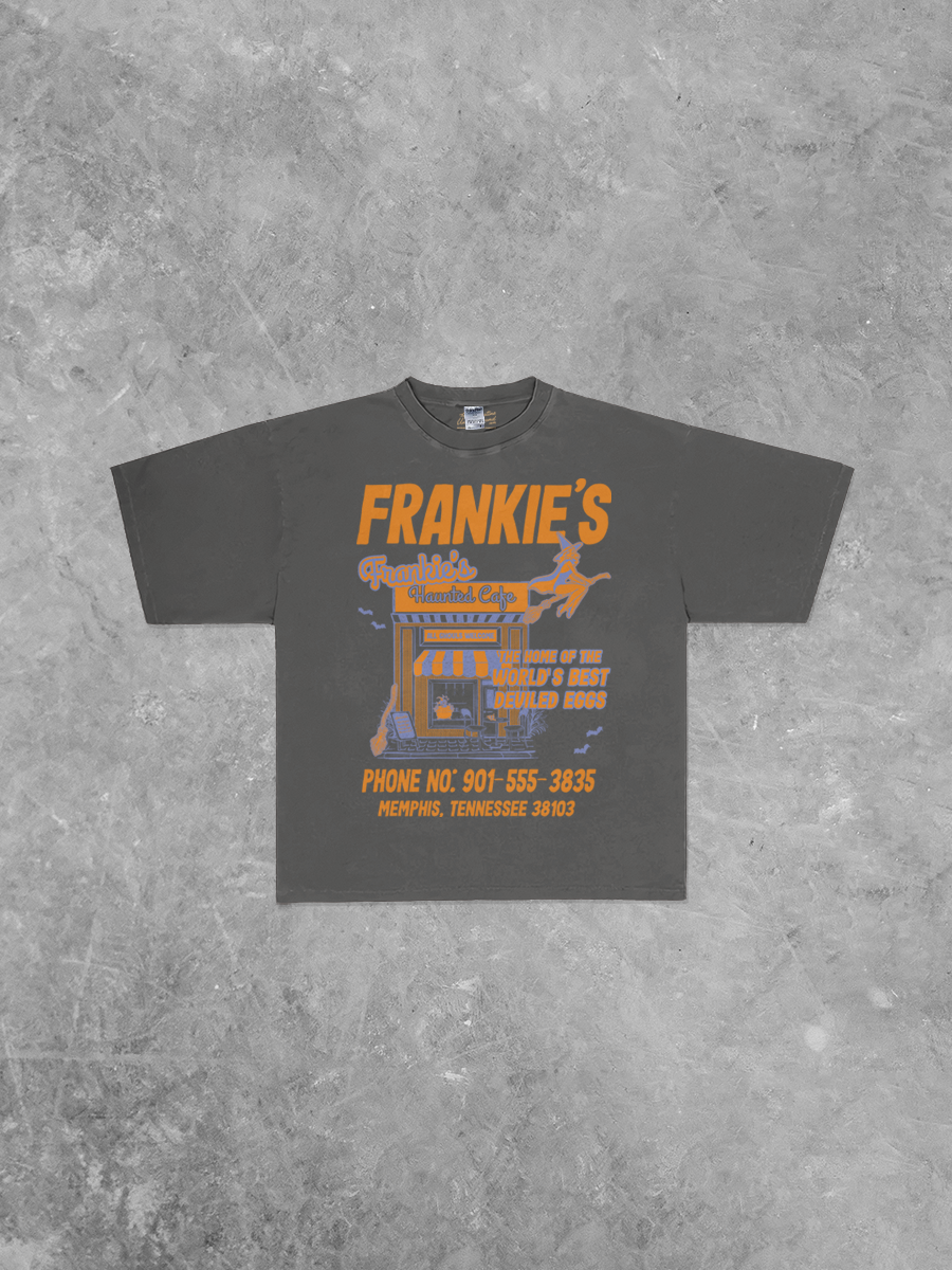 Underground Original Design: Frankie's Haunted Cafe Boxy Oversized TShirt