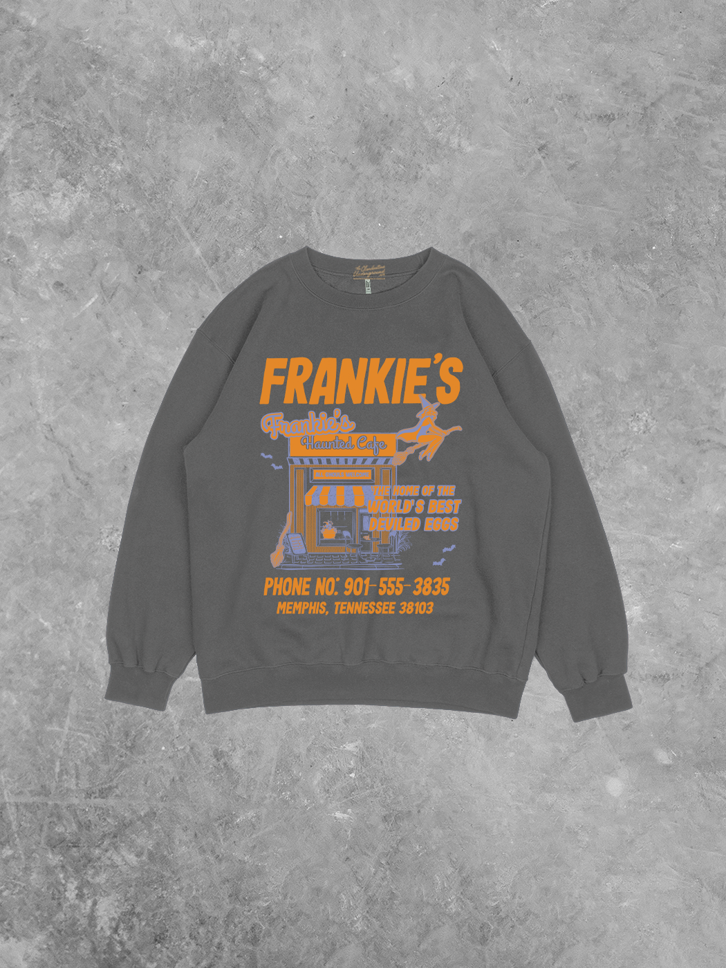 Frankie's Haunted Cafe, Recycled Relaxed American Apparel Sweatshirt