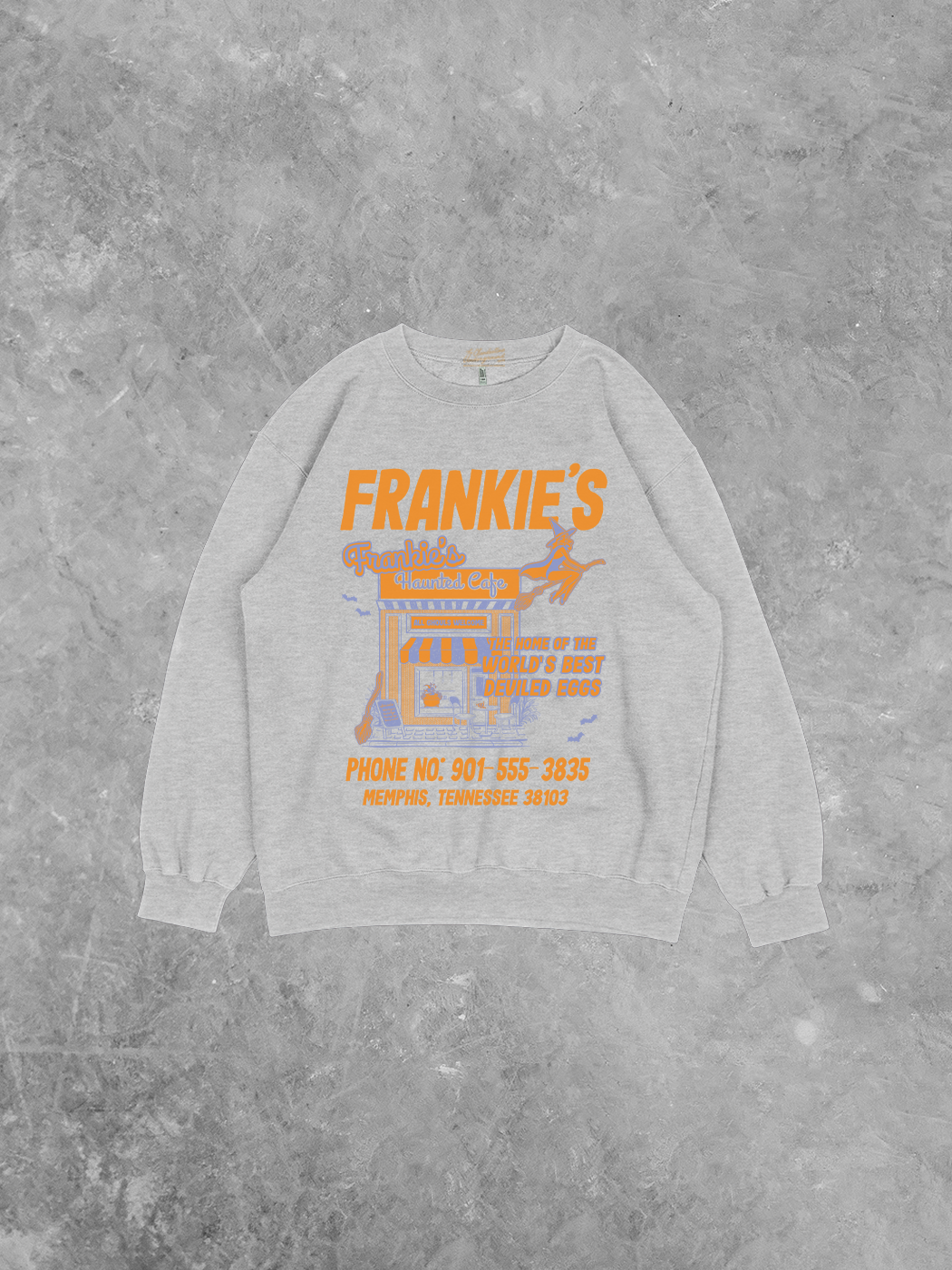 Frankie's Haunted Cafe, Recycled Relaxed American Apparel Sweatshirt