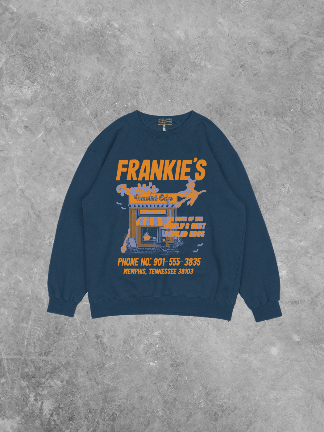 Frankie's Haunted Cafe, Recycled Relaxed American Apparel Sweatshirt
