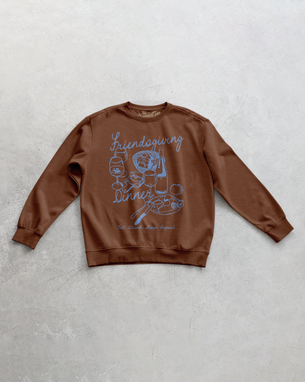 Underground Original Design: Friendsgiving Dinner Oversized 90's Sweatshirt