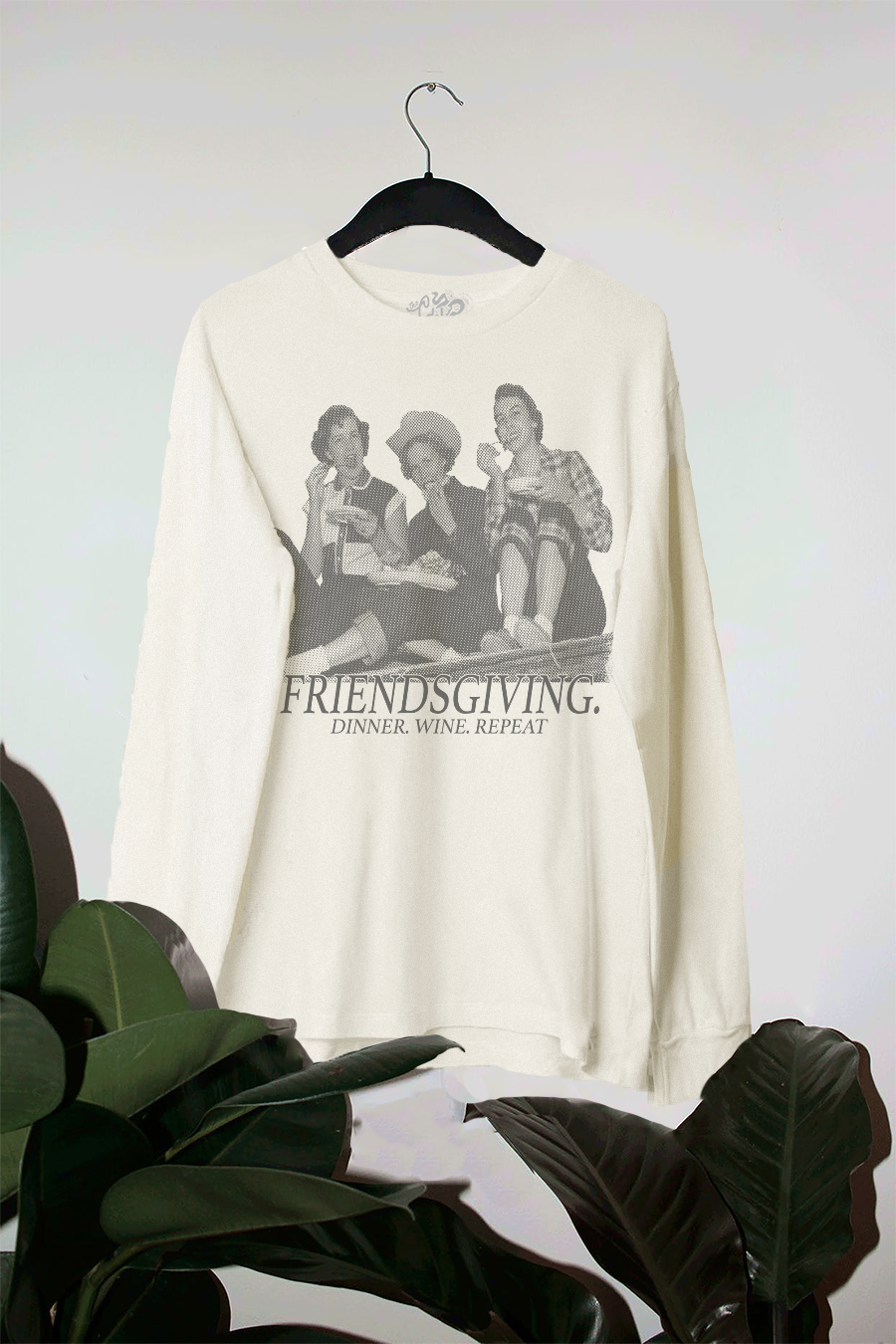 Underground Original Design: Friendsgiving, Thanksgiving Long Sleeve Oversized T-Shirt