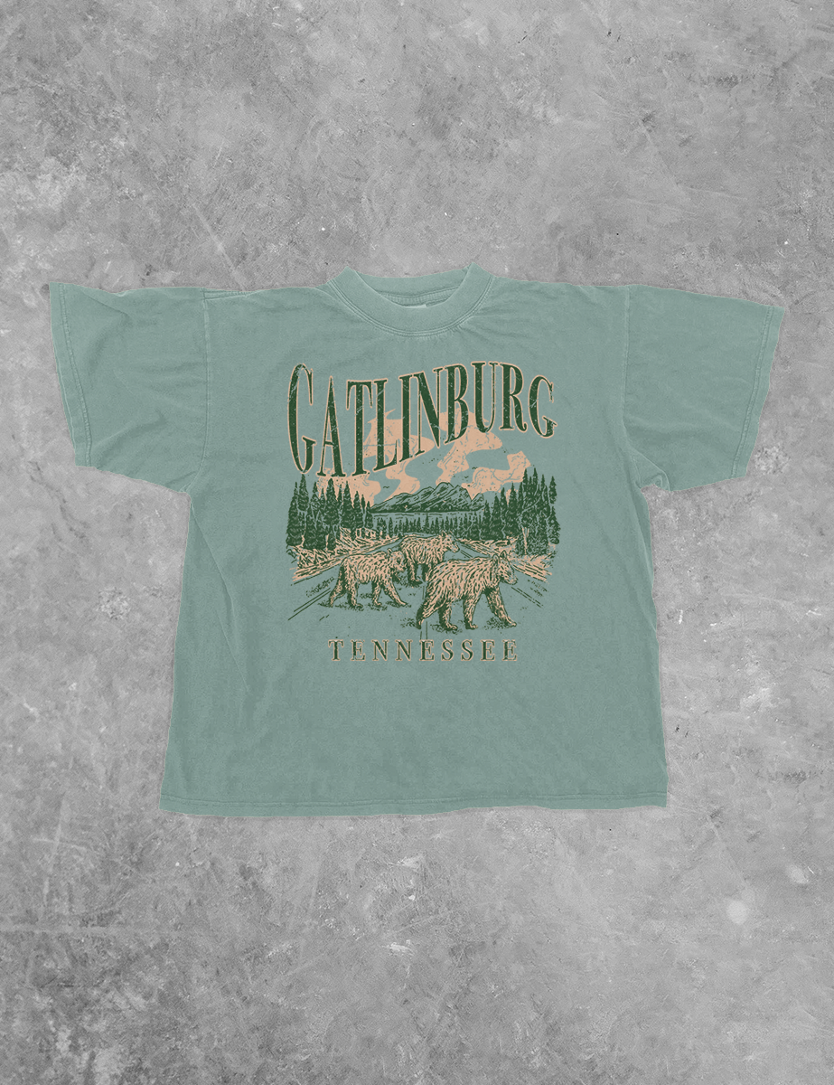 Underground Original Design: Gatlinburg Tennessee Boxy Cotton TShirt