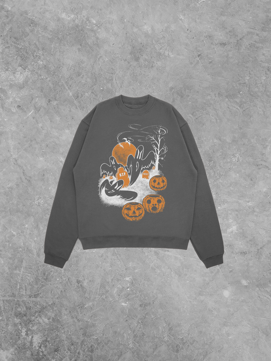 UNDERGROUND OG: Ghosts, Ghouls & Pumpkins Lightweight Cotton Comfort Colors Sweatshirt