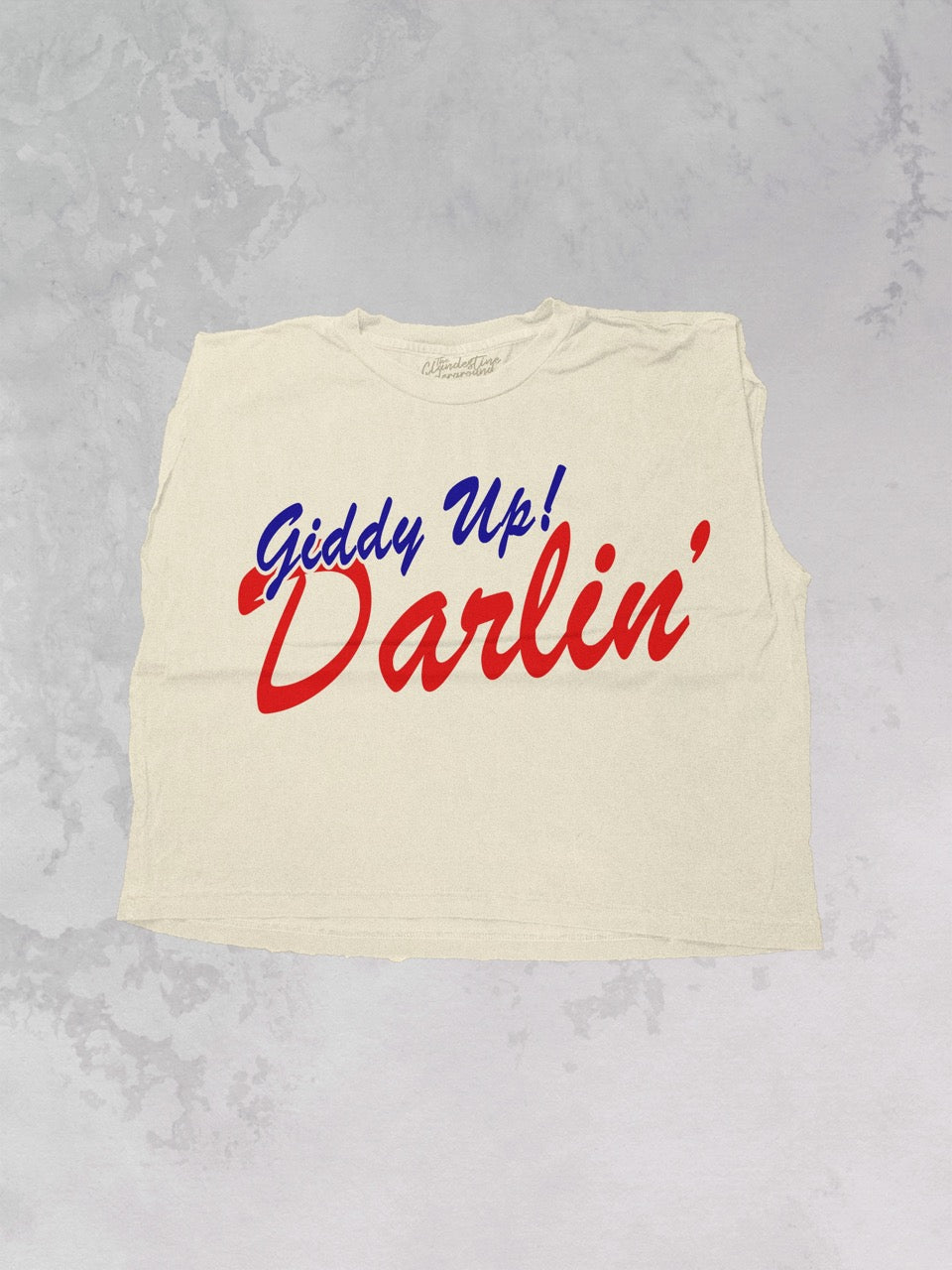 Underground Original Design: Giddy up Darlin', Western Muscle Tank
