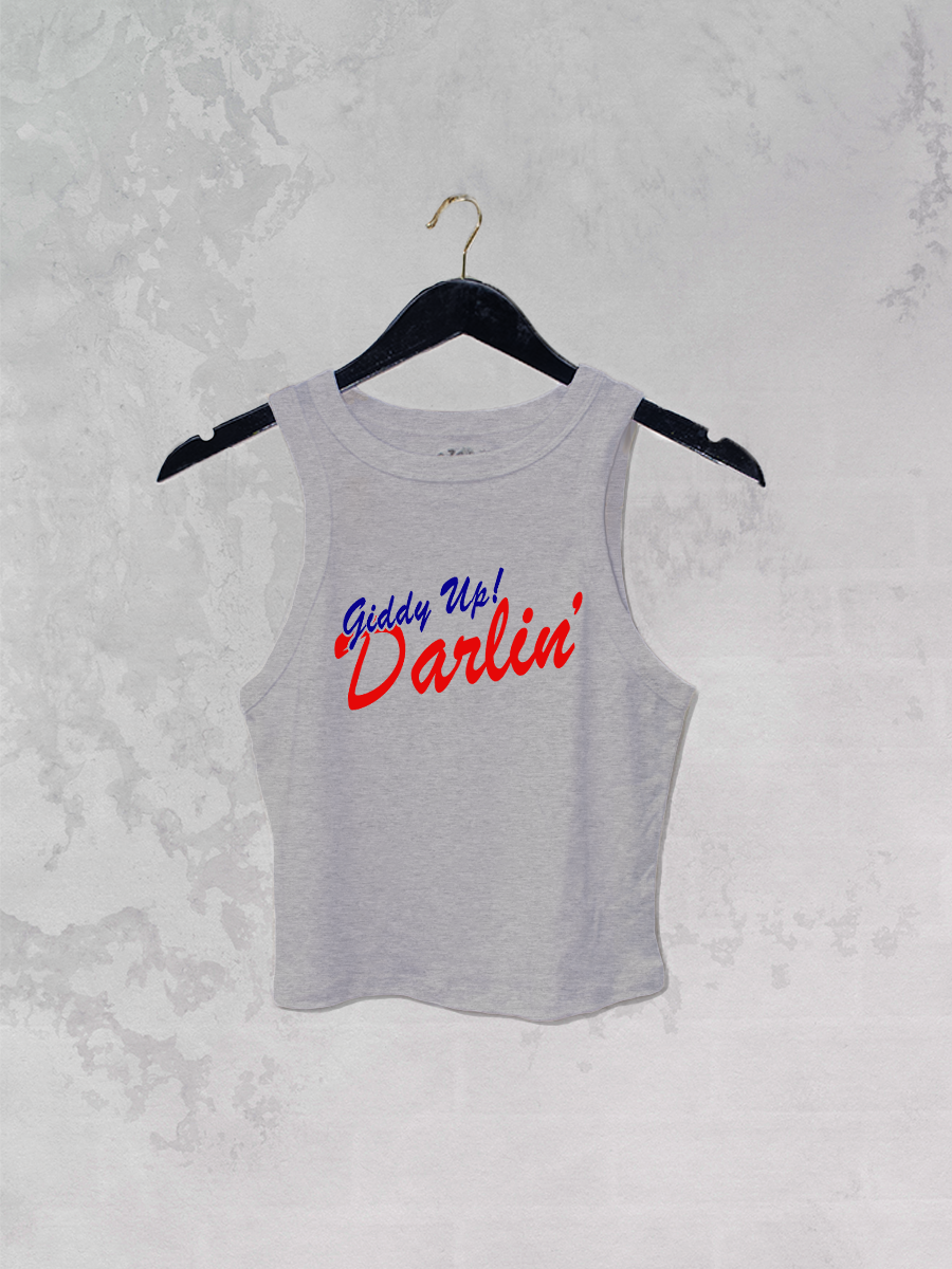 Underground Original Design: Giddy Up Cowboy! Western Micro-Ribbed Tank