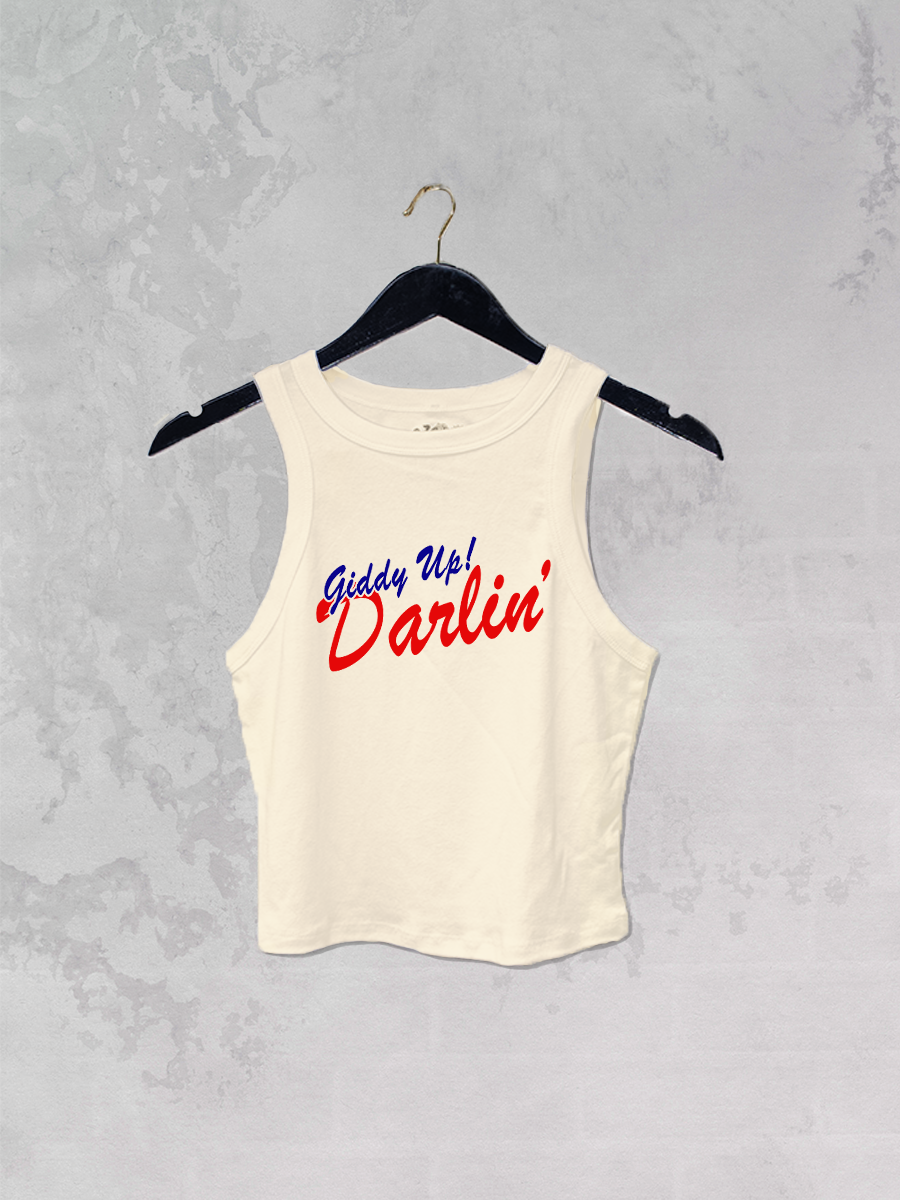 Underground Original Design: Giddy Up Cowboy! Western Micro-Ribbed Tank