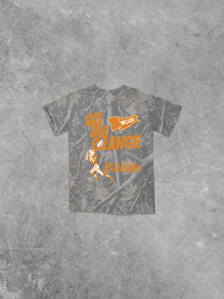Underground OG: TN Volunteers Go Big Orange Deadwood Camo Cotton TShirt
