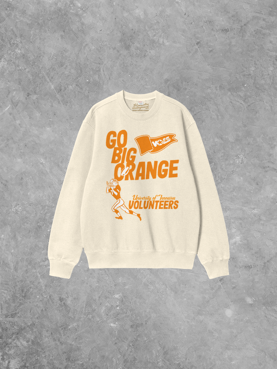 Underground Original Design: Go Big Orange, TN Volunteers Boxy Cotton Sweatshirt