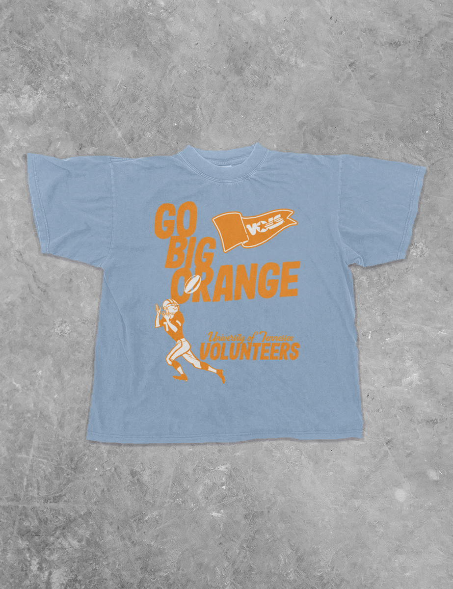 Underground Original Design: Go Big Orange, Volunteers Vintage Boxy Cotton TShirt