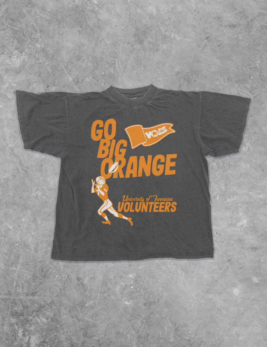 Underground Original Design: TN Volunteers Go Big Orange Boxy Cotton TShirt