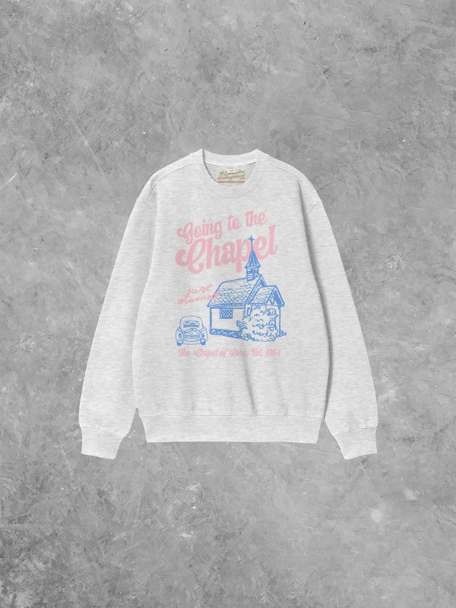 Underground Original Design: Going to the Chapel, Wedding Boxy Cotton Sweatshirt