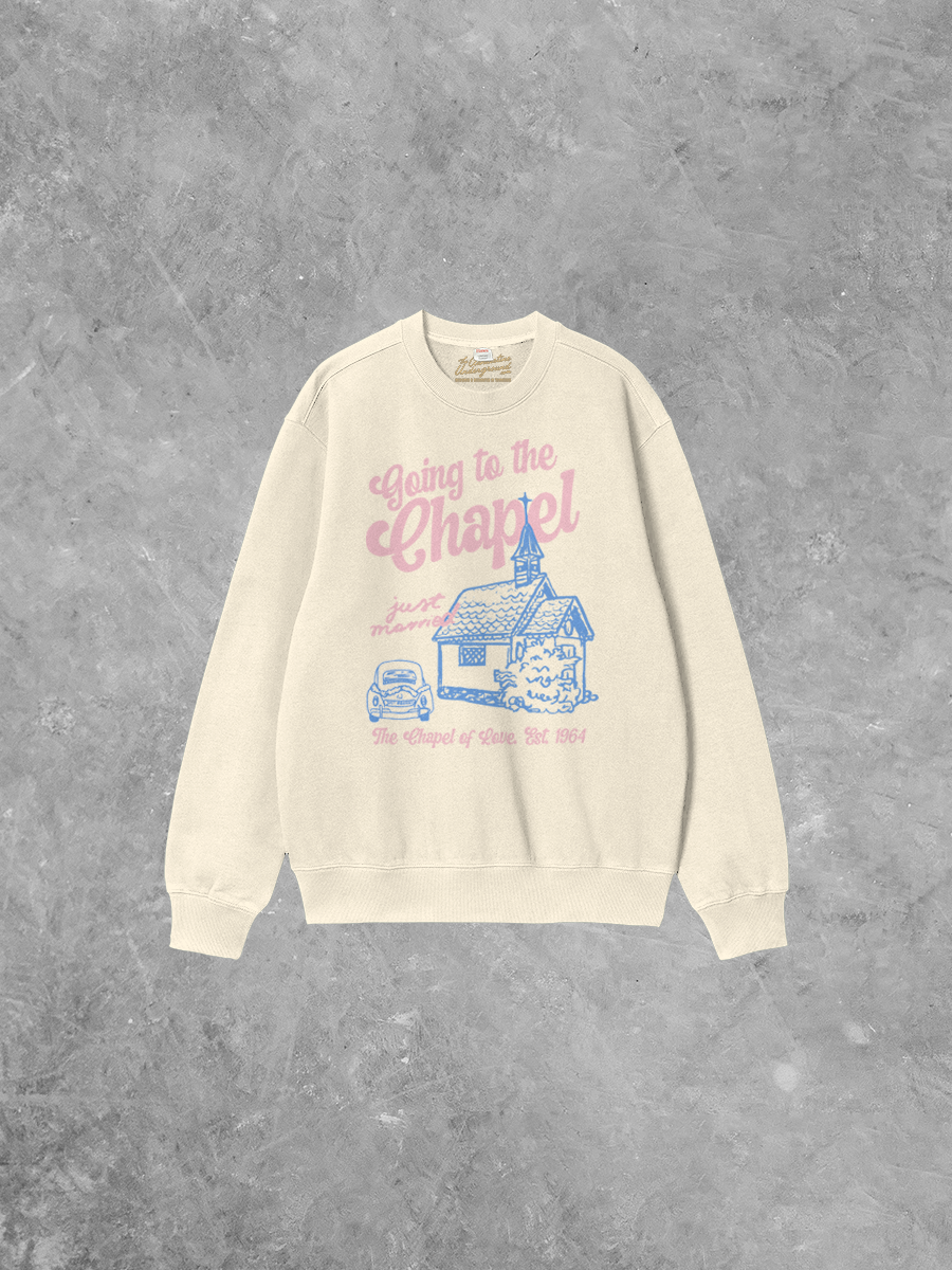 Underground Original Design: Going to the Chapel, Wedding Boxy Cotton Sweatshirt