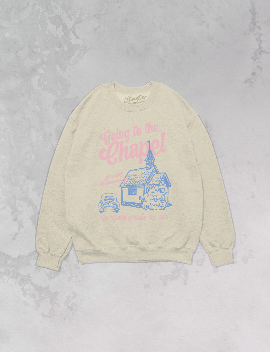 Underground Original Design: Going to the Chapel, Oversized Sustainable Sweatshirt