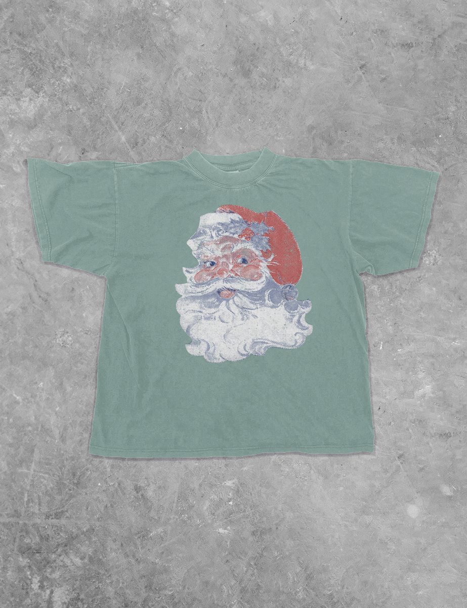 Underground Original Design: Retro Santa Boxy Cotton T-Shirt