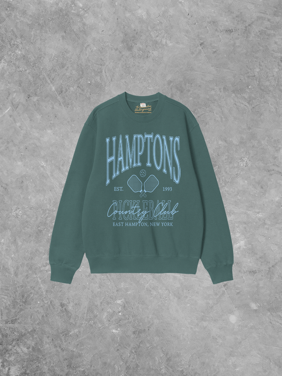 Underground Original Design: Hamptons Country Club Pickleball Boxy Cotton Sweatshirt