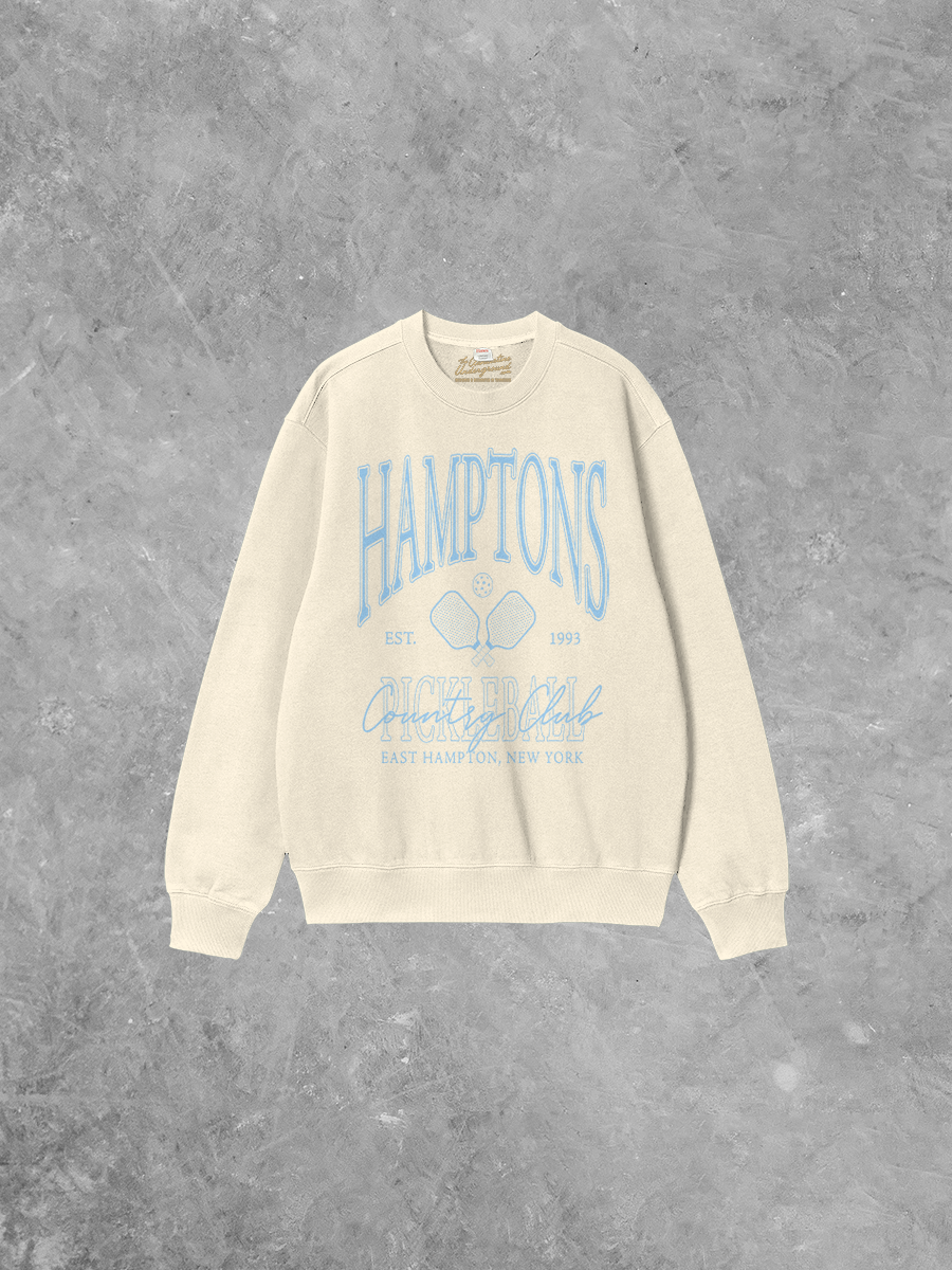 Underground Original Design: Hamptons Country Club Pickleball Boxy Cotton Sweatshirt