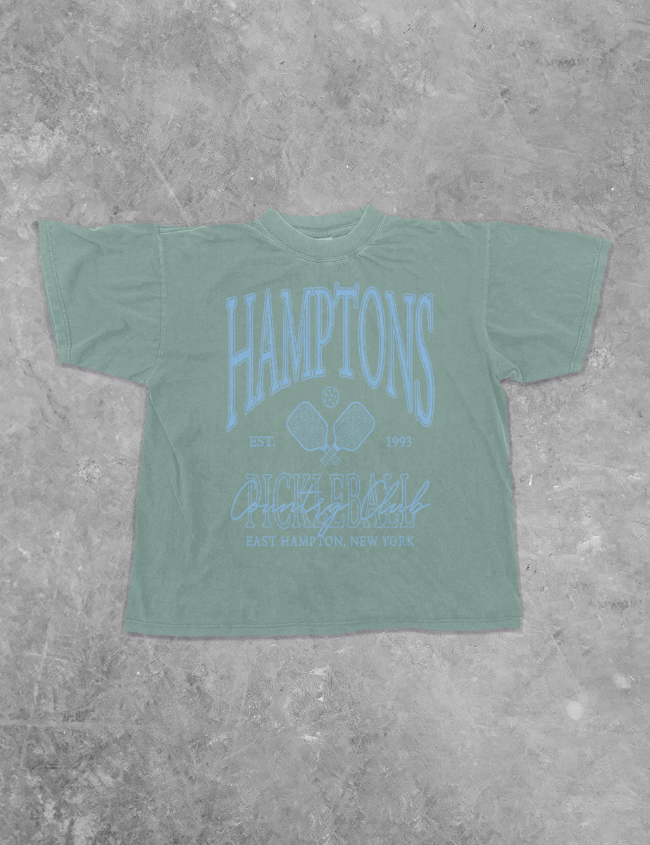 Underground Original Design: Hamptons Country Club Pickleball Boxy Cotton TShirt