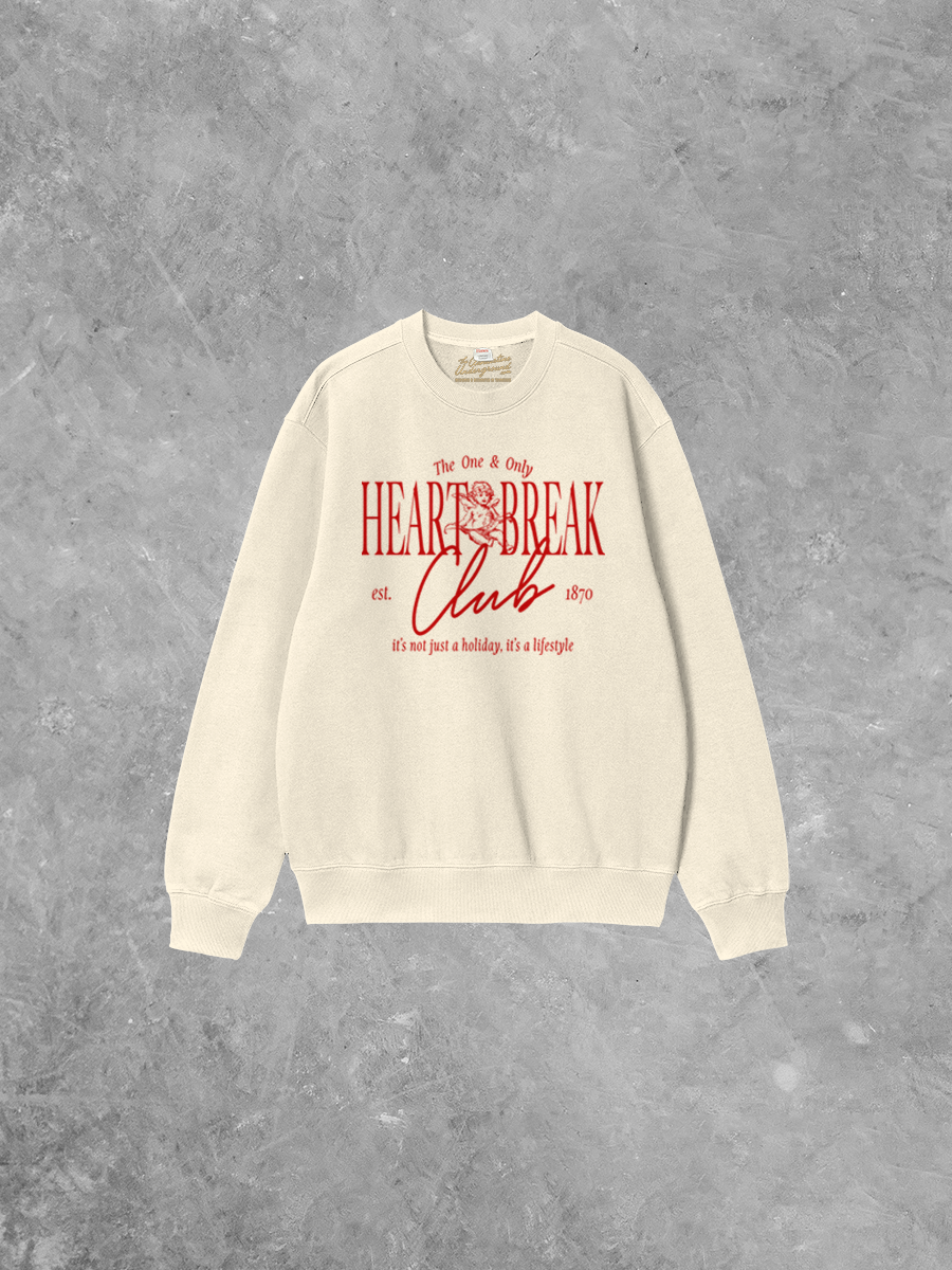 Underground Original Design: Heart Beak Club Boxy Cotton Sweatshirt
