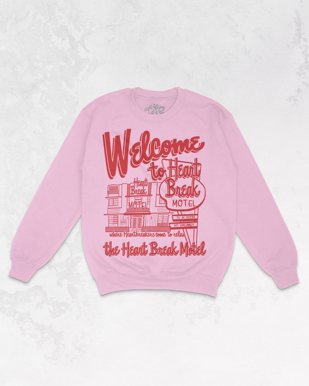 Underground Original Design: Heart Break Motel Oversized 90's Sweatshirt