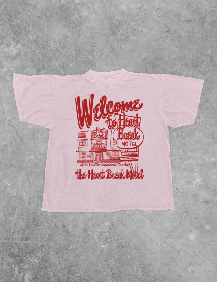 Underground Original Design: Heart Break Motel Boxy Cotton TShirt