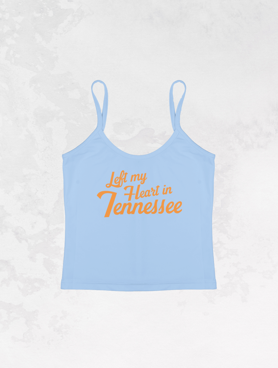 Underground Original Design: Left My Heart in Tennessee, Micro-Ribbed Spaghetti Tank