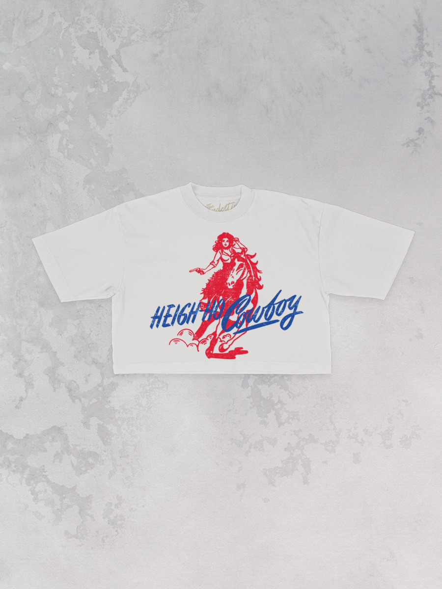 Underground Original Design: Heigh-Ho-Cowboy, Western Cropped TShirt