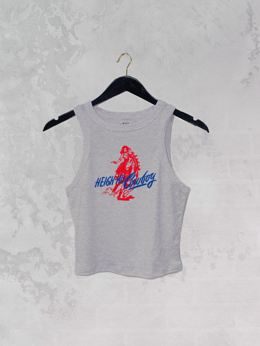 Underground Original Design: Heigh-Ho-Cowboy, Western Micro-Ribbed Tank