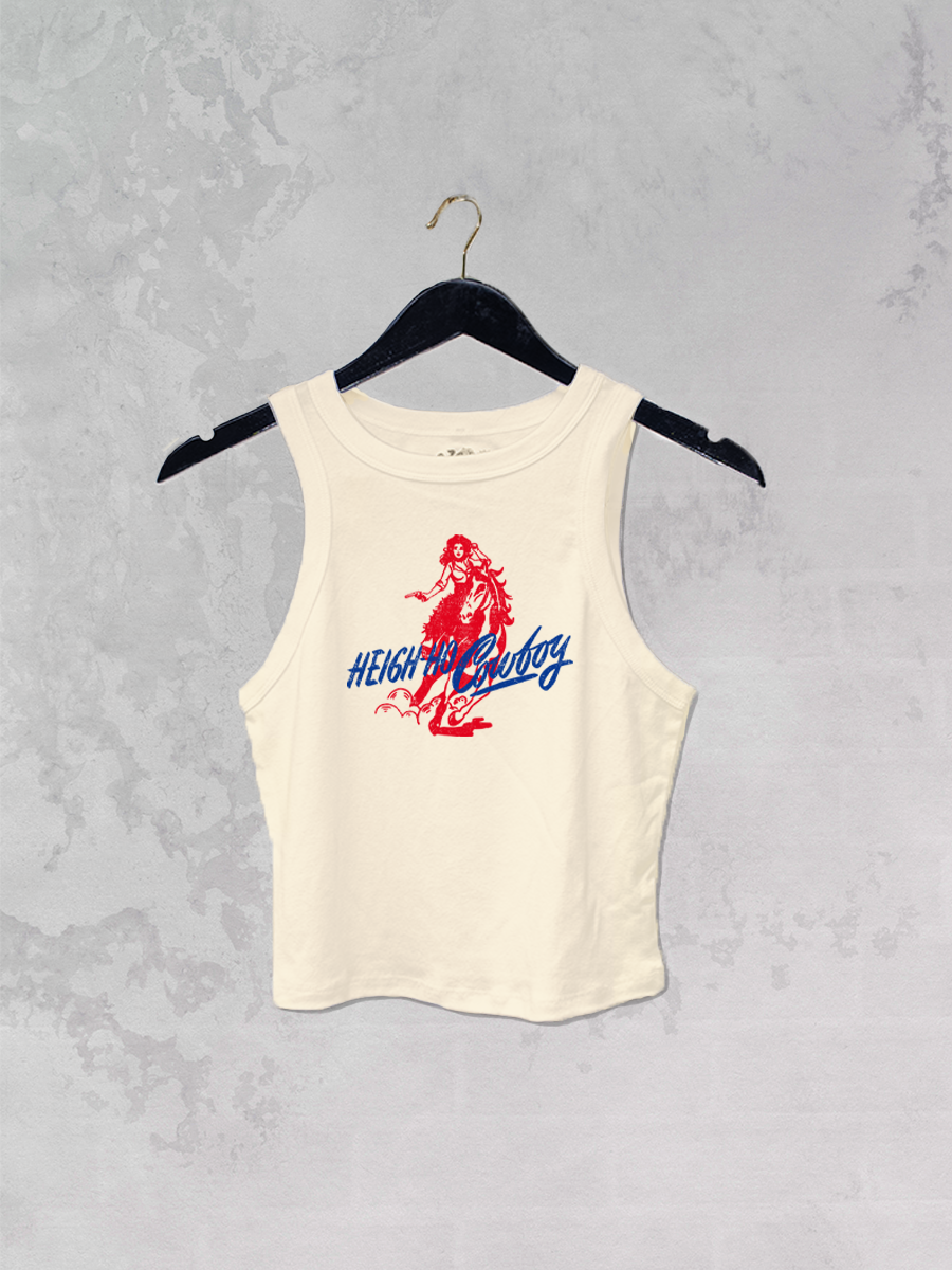 Underground Original Design: Heigh-Ho-Cowboy, Western Micro-Ribbed Tank