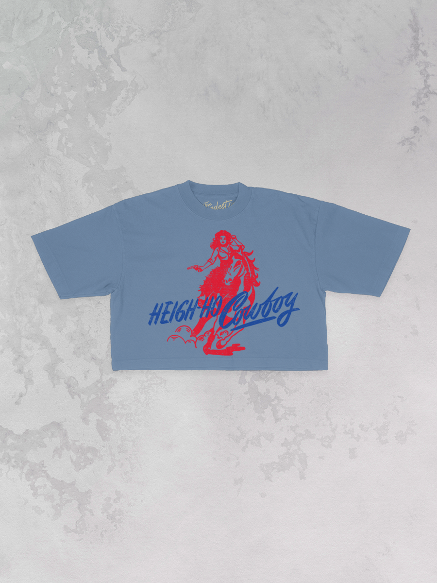 Underground Original Design: Heigh-Ho-Cowboy, Western Cropped TShirt