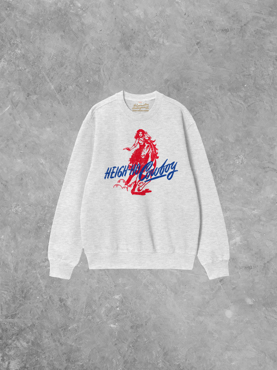 Underground Original Design: Heigh-Ho-Cowboy Boxy Cotton Sweatshirt