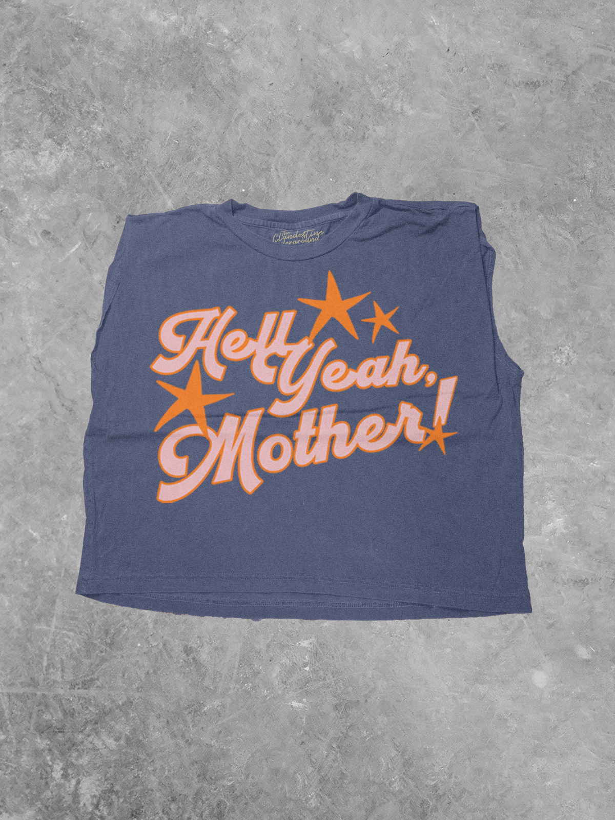 Hell Yeah Mother!, Star Detail Cropped Muscle Tank