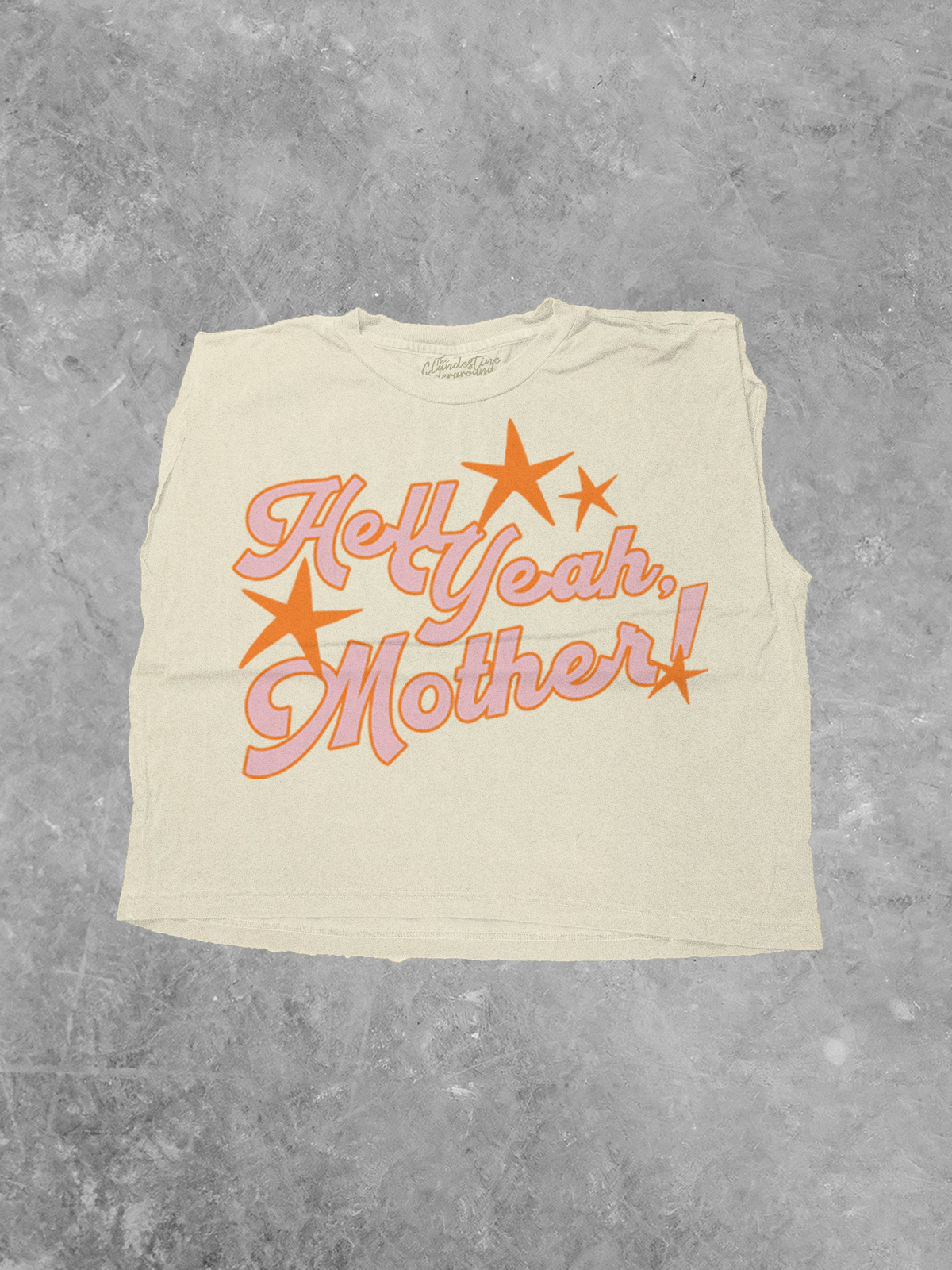 Hell Yeah Mother!, Star Detail Cropped Muscle Tank
