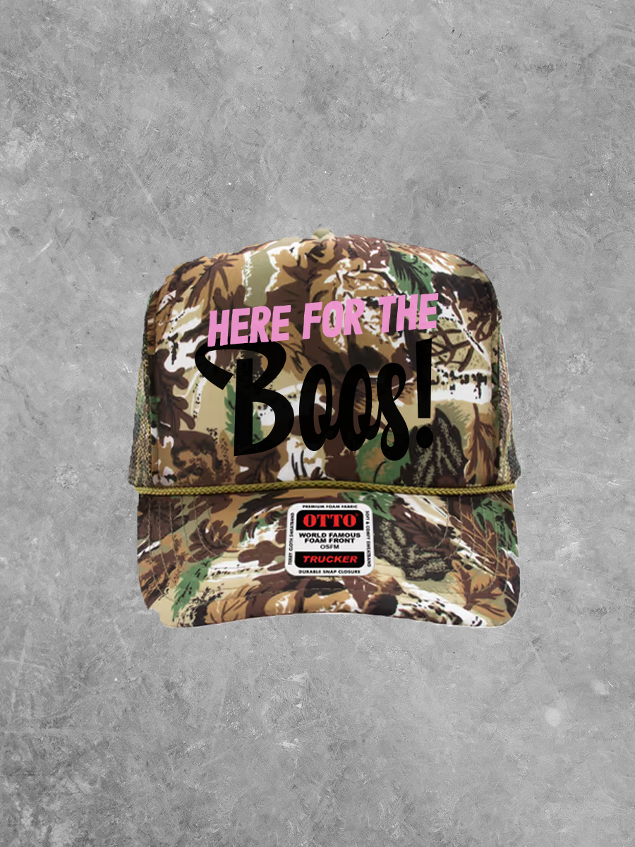 Here for the Boos!, Halloween Trucker Hat