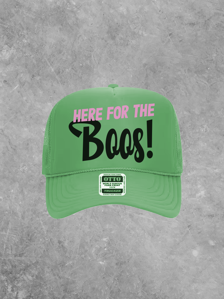 Here for the Boos!, Halloween Trucker Hat