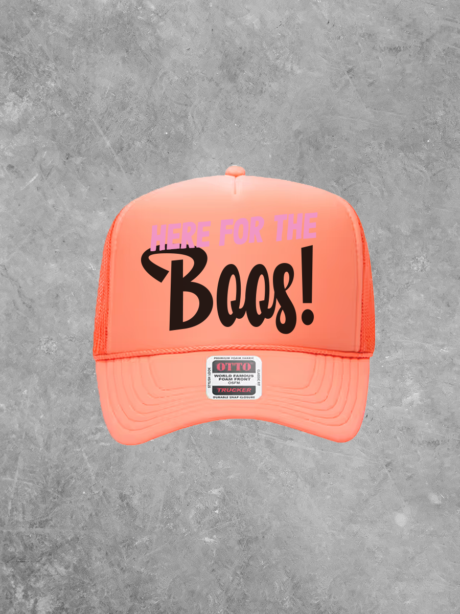 Here for the Boos!, Halloween Trucker Hat