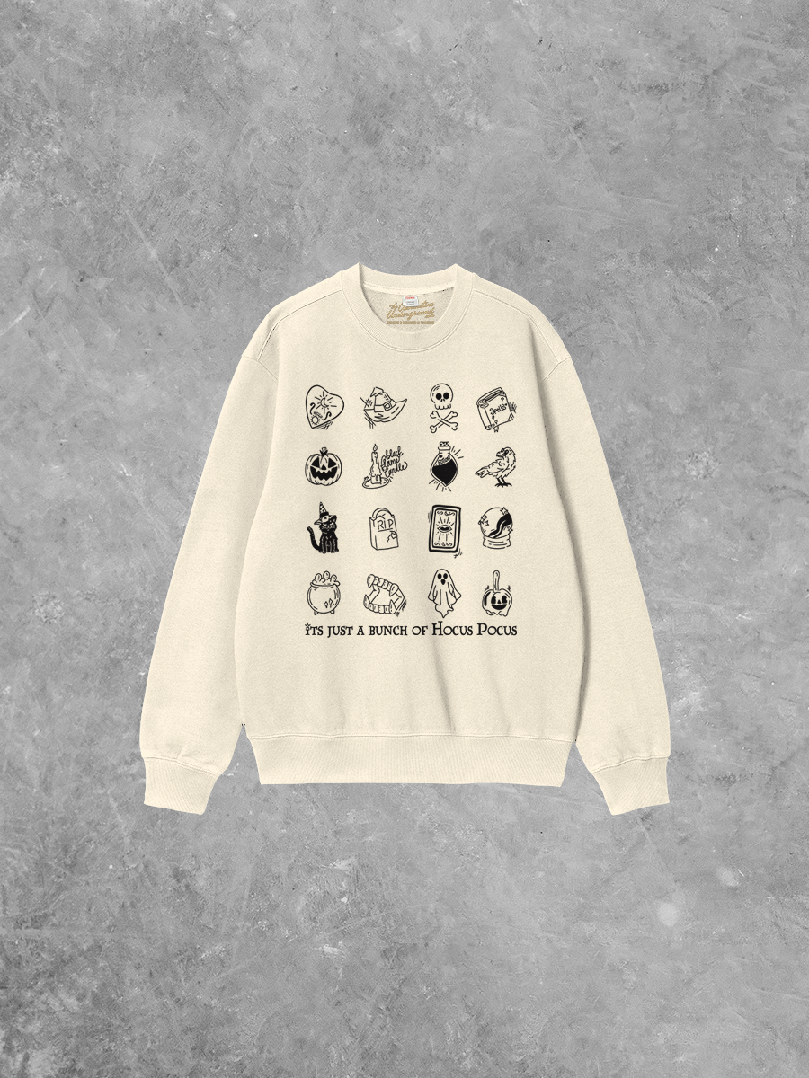 Underground Original Design: Hocus Pocus Boxy Cotton Sweatshirt